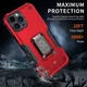 Apple iPhone 14 Pro Max Hoesje Hybride Kickstand Back Cover Zwart afbeelding 6