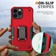 Apple iPhone 14 Pro Max Hoesje Hybride Kickstand Back Cover Zwart afbeelding 8