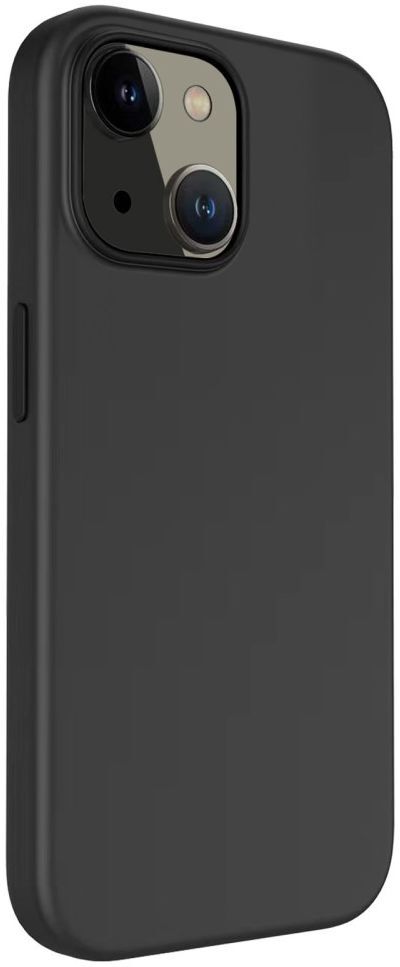 Apple iPhone 14 Hoesje Siliconen Back Cover Schokbestendig Zwart afbeelding 2