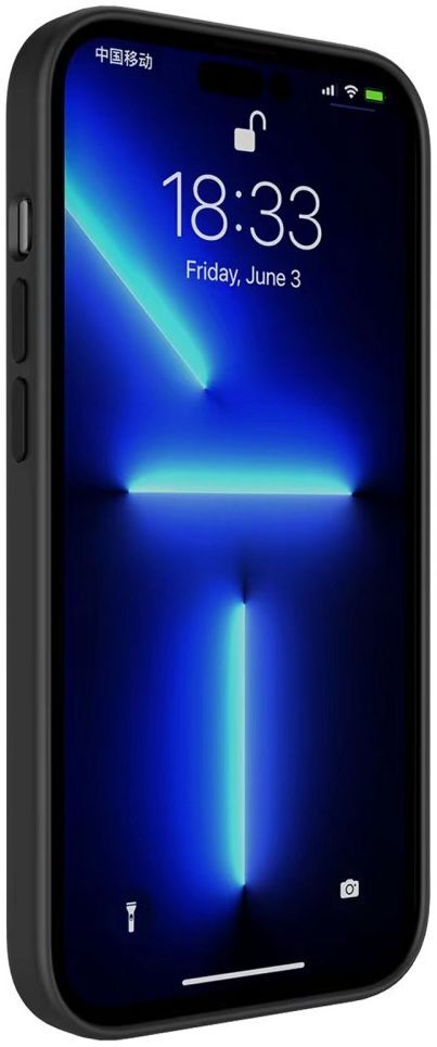 Apple iPhone 14 Hoesje Siliconen Back Cover Schokbestendig Zwart afbeelding 3
