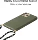 Apple iPhone 14 Pro Max Hoesje Back Cover Flexibel TPU met Koord Groen afbeelding 2