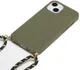 Apple iPhone 14 Hoesje Back Cover Flexibel TPU met Koord Groen afbeelding 2