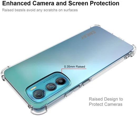 ENKAY Motorola Edge 30 Hoesje Schokbestendig TPU Transparant afbeelding 3