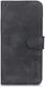 KHAZNEH Motorola Edge 30 Hoesje Retro Wallet Book Case Kunstleer Zwart afbeelding 6