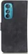 KHAZNEH Motorola Edge 30 Hoesje Retro Wallet Book Case Kunstleer Zwart afbeelding 7