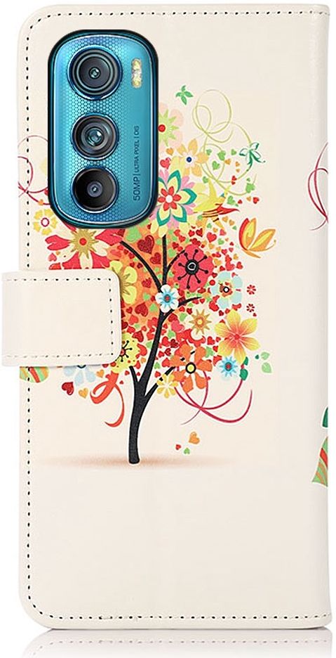 Motorola Edge 30 Hoesje Portemonnee Boom Print afbeelding 3