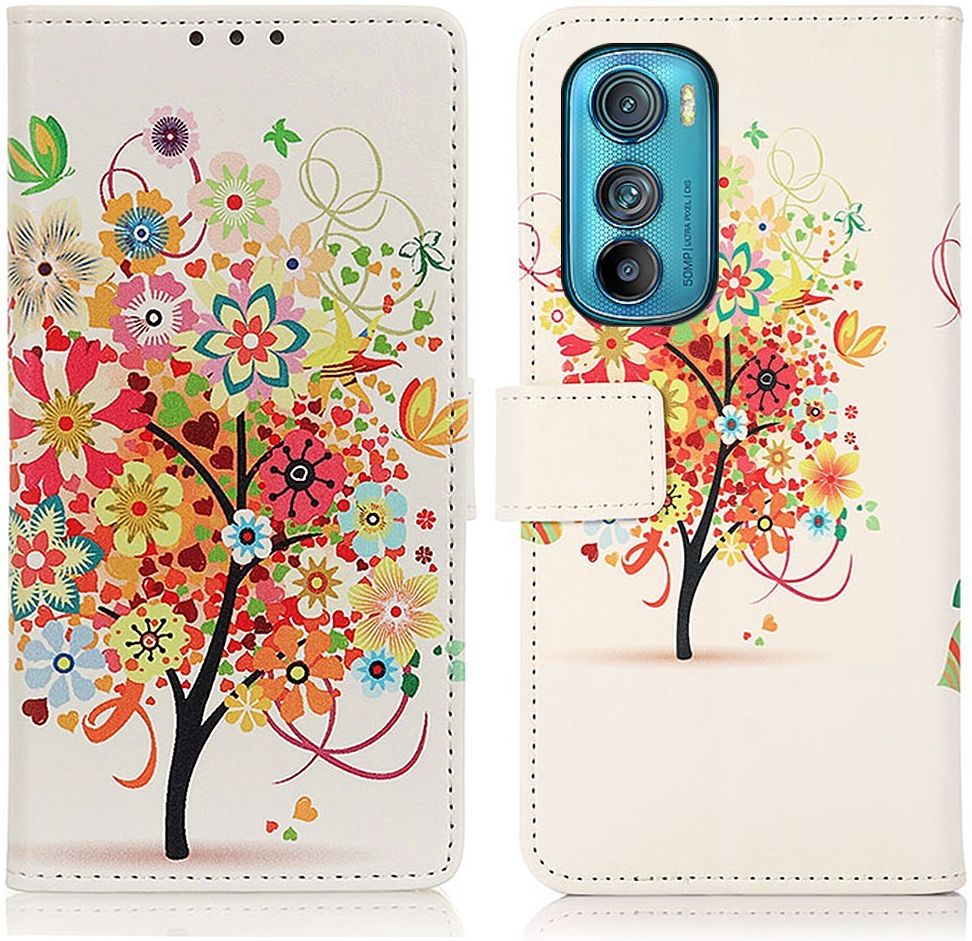 Motorola Edge 30 Hoesje Portemonnee Boom Print afbeelding 6
