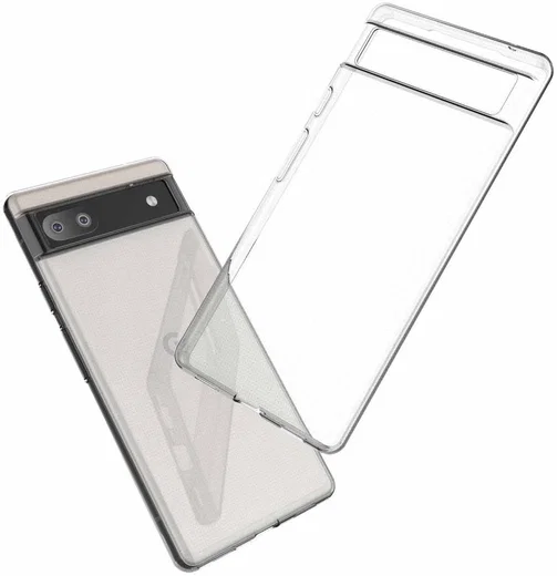 Google Pixel 6A Hoesje Dun TPU Back Cover Transparant afbeelding 4