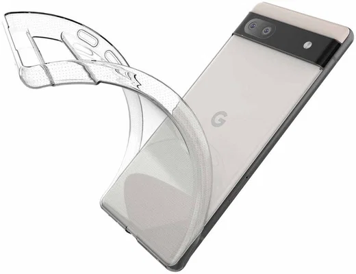 Google Pixel 6A Hoesje Dun TPU Back Cover Transparant afbeelding 6