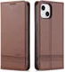 AZNS Apple iPhone 14 Hoesje Wallet Book Case Kunstleer Bruin afbeelding 2