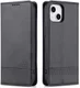 AZNS Apple iPhone 14 Hoesje Wallet Book Case Kunstleer Zwart afbeelding 2
