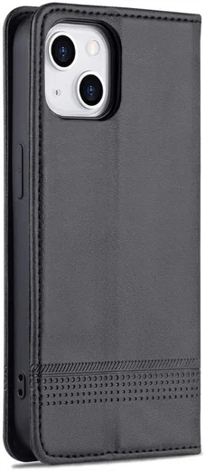 AZNS Apple iPhone 14 Hoesje Wallet Book Case Kunstleer Zwart afbeelding 9