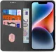 AZNS Apple iPhone 14 Hoesje Wallet Book Case Kunstleer Zwart afbeelding 1