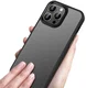 Apple iPhone 14 Hoesje Hybride Back Cover Transparant Zwart afbeelding 2