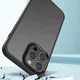 Apple iPhone 14 Hoesje Hybride Back Cover Transparant Zwart afbeelding 3