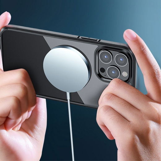 Apple iPhone 14 Pro Hoesje Hybride Back Cover Transparant afbeelding 4