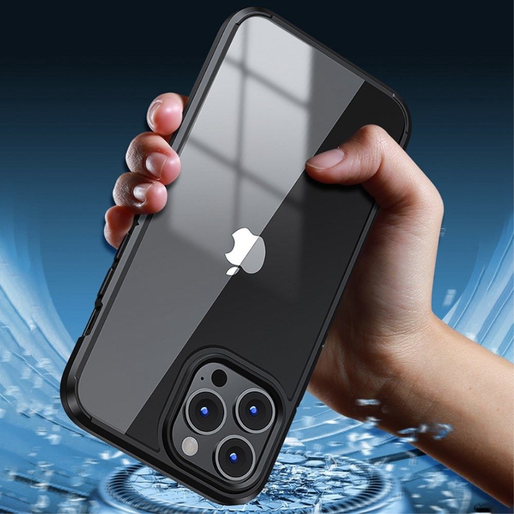 Apple iPhone 14 Pro Hoesje Hybride Back Cover Transparant afbeelding 5