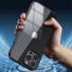 Apple iPhone 14 Pro Hoesje Hybride Back Cover Transparant afbeelding 5