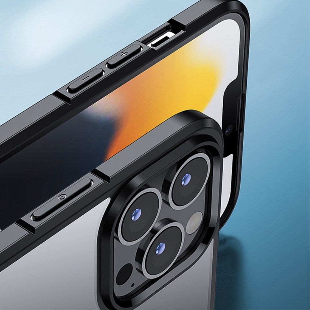 Apple iPhone 14 Pro Hoesje Hybride Back Cover Transparant afbeelding 6