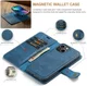 DG Ming Apple iPhone 14 Hoesje 2-in-1 Book Case en Back Cover Blauw afbeelding 6