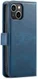 DG Ming Apple iPhone 14 Hoesje 2-in-1 Book Case en Back Cover Blauw afbeelding 9