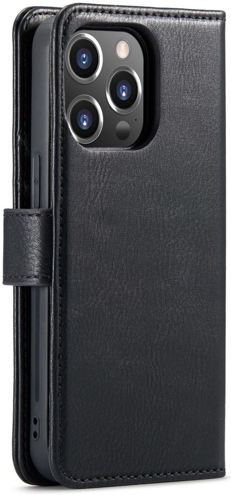 DG Ming iPhone 14 Pro Hoesje 2-in-1 Book Case en Back Cover Zwart afbeelding 10