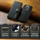 DG Ming iPhone 14 Pro Hoesje 2-in-1 Book Case en Back Cover Zwart afbeelding 5