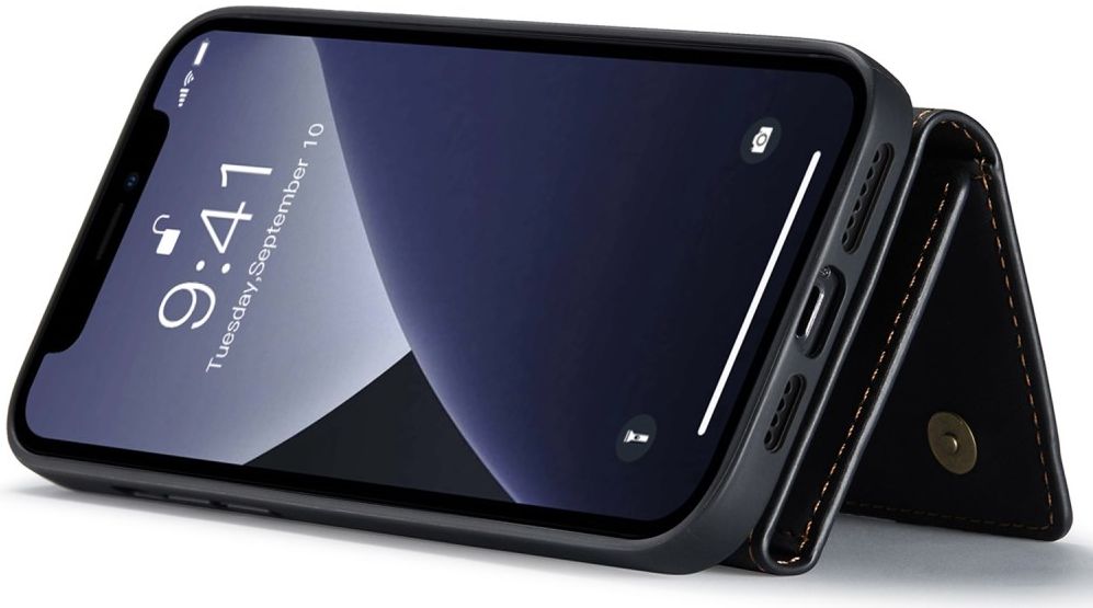 DG Ming Apple iPhone 14 Pro Hoesje met Magnetische Kaarthouder Zwart afbeelding 10