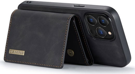 DG Ming Apple iPhone 14 Pro Hoesje met Magnetische Kaarthouder Zwart afbeelding 11