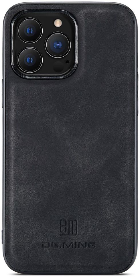 DG Ming Apple iPhone 14 Pro Hoesje met Magnetische Kaarthouder Zwart afbeelding 9