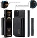 DG Ming Apple iPhone 14 Hoesje met Magnetische Kaarthouder Zwart afbeelding 6