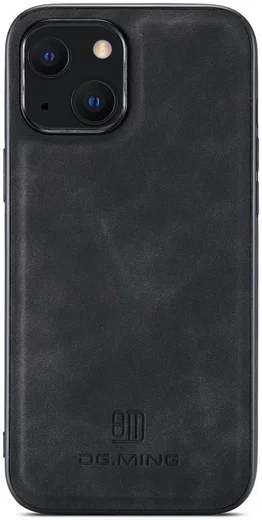 DG Ming Apple iPhone 14 Hoesje met Magnetische Kaarthouder Zwart afbeelding 9