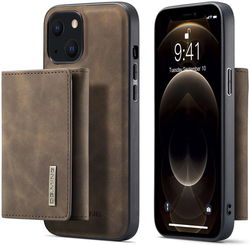 DG Ming Apple iPhone 14 Hoesje met Magnetische Kaarthouder Coffee afbeelding