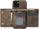 DG Ming Apple iPhone 14 Hoesje met Magnetische Kaarthouder Coffee afbeelding 2