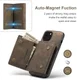 DG Ming Apple iPhone 14 Hoesje met Magnetische Kaarthouder Coffee afbeelding 4