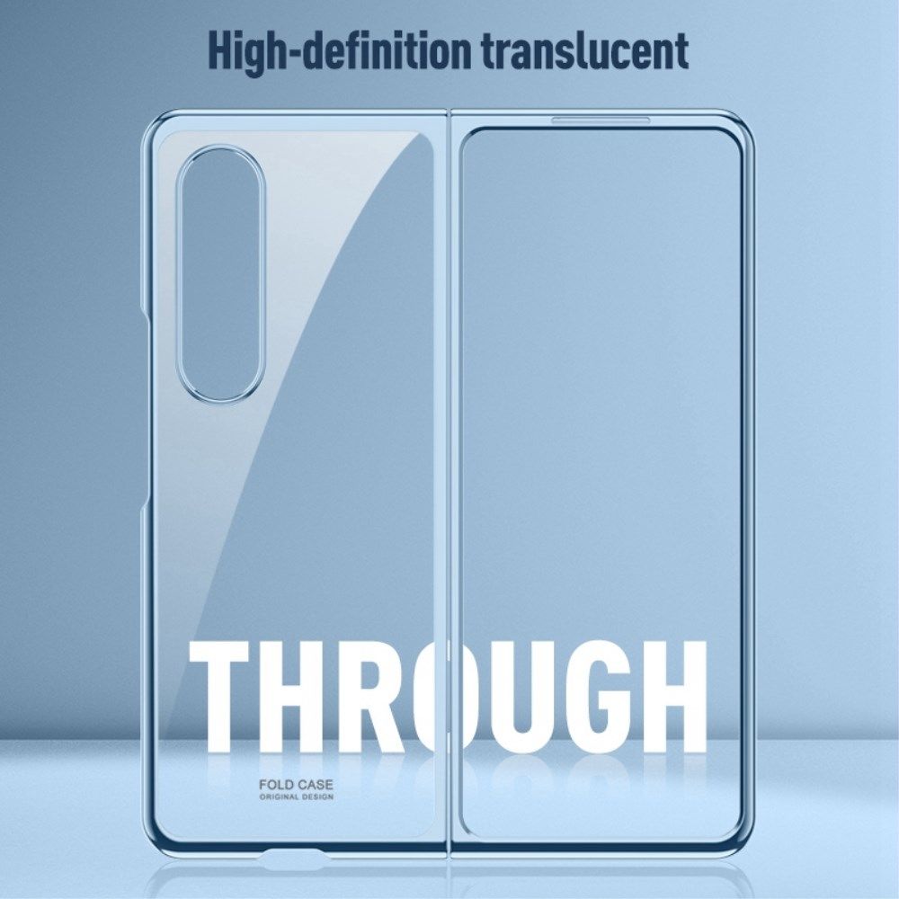Samsung Galaxy Z Fold 4 Hoesje Armor Back Cover Transparant Groen afbeelding 5