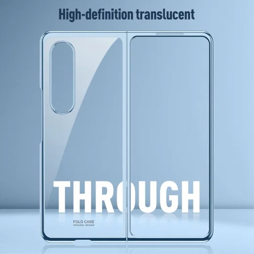 Samsung Galaxy Z Fold 4 Hoesje Armor Back Cover Transparant Groen afbeelding 5