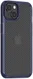 Apple iPhone 14 Hoesje Carbon Back Cover Schokbestendig Blauw afbeelding 2