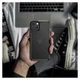 Apple iPhone 14 Hoesje Carbon Back Cover Schokbestendig Zwart afbeelding 5