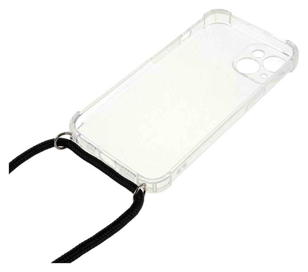 Apple iPhone 14 Plus Hoesje met Koord Schokbestendig TPU Transparant afbeelding 9