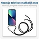 Apple iPhone 14 Plus Hoesje met Koord Schokbestendig TPU Transparant afbeelding 4