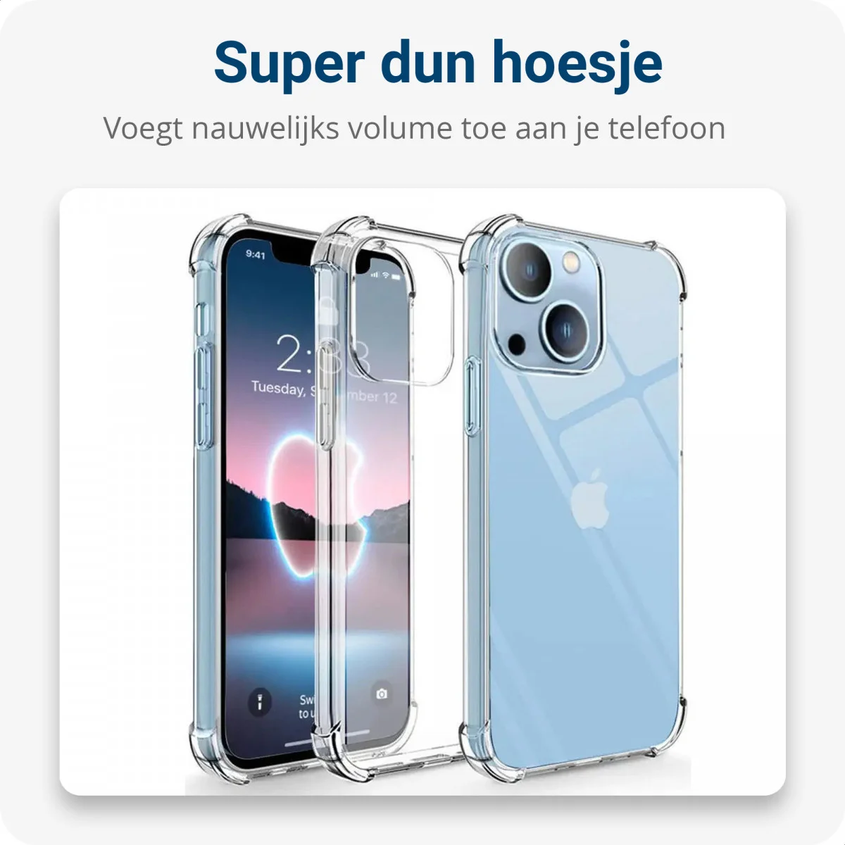 Apple iPhone 14 Plus Hoesje met Koord Schokbestendig TPU Transparant afbeelding 6