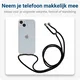 Apple iPhone 14 Hoesje met Koord Schokbestendig TPU Transparant afbeelding 3
