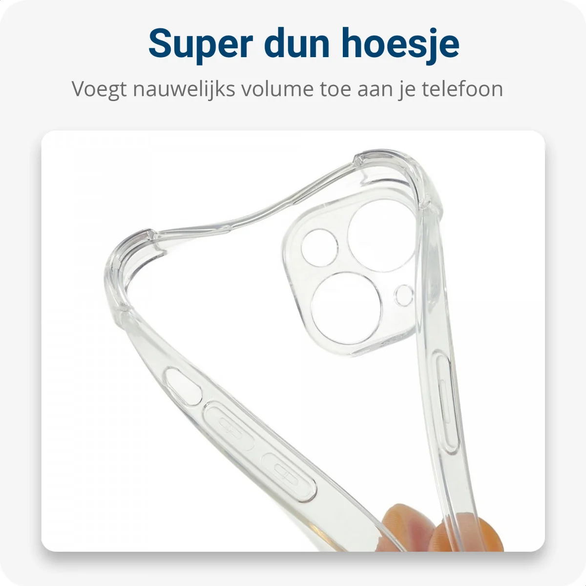 Apple iPhone 14 Hoesje met Koord Schokbestendig TPU Transparant afbeelding 5