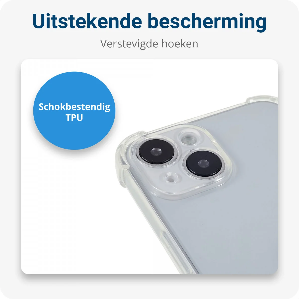 Apple iPhone 14 Hoesje met Koord Schokbestendig TPU Transparant afbeelding 2