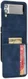 Samsung Galaxy Z Flip 4 Hoesje Portemonnee Book Case Kunstleer Blauw afbeelding 1