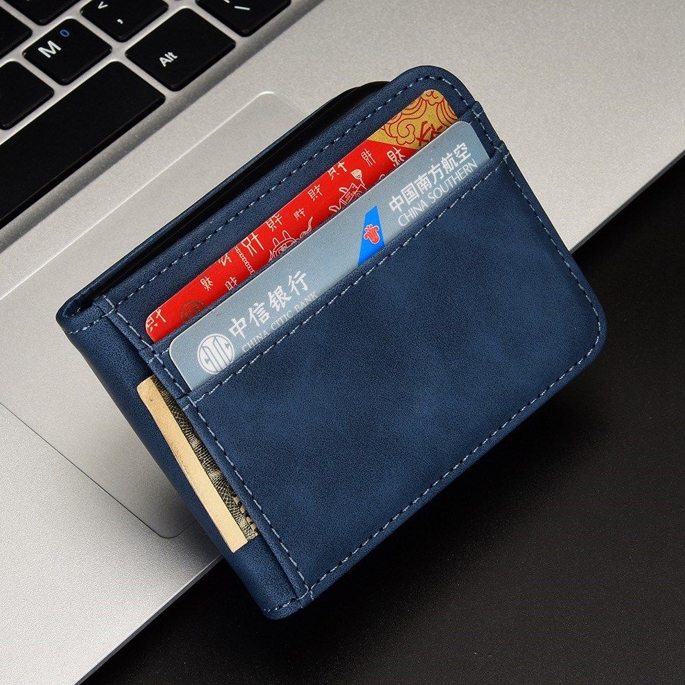 Samsung Galaxy Z Flip 4 Hoesje Portemonnee Book Case Kunstleer Blauw afbeelding 3