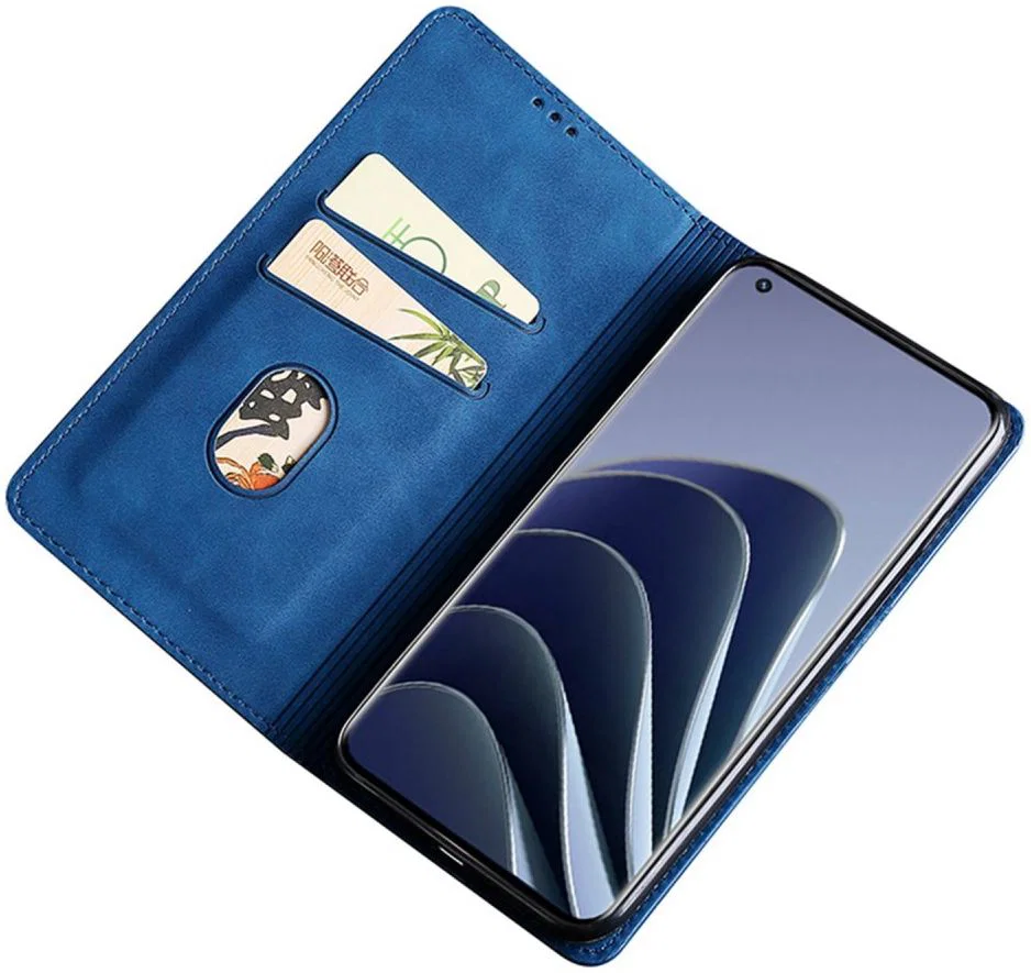 MyGadget Flip Case Voor IPhone 16E – Magnetische Boekhoes Van Kunstleer – Met Kaarthouder En Standfunctie – Donkerblauw 1 miniatura