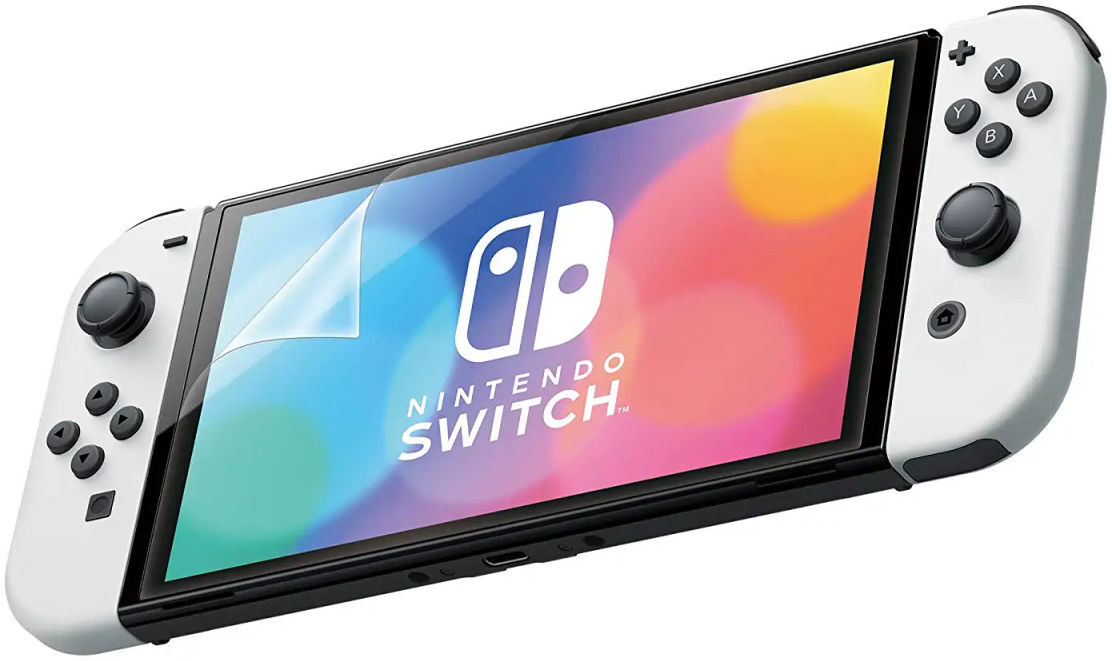 Nintendo Switch OLED Screen Protector PET Display Folie Ultra Clear afbeelding 2