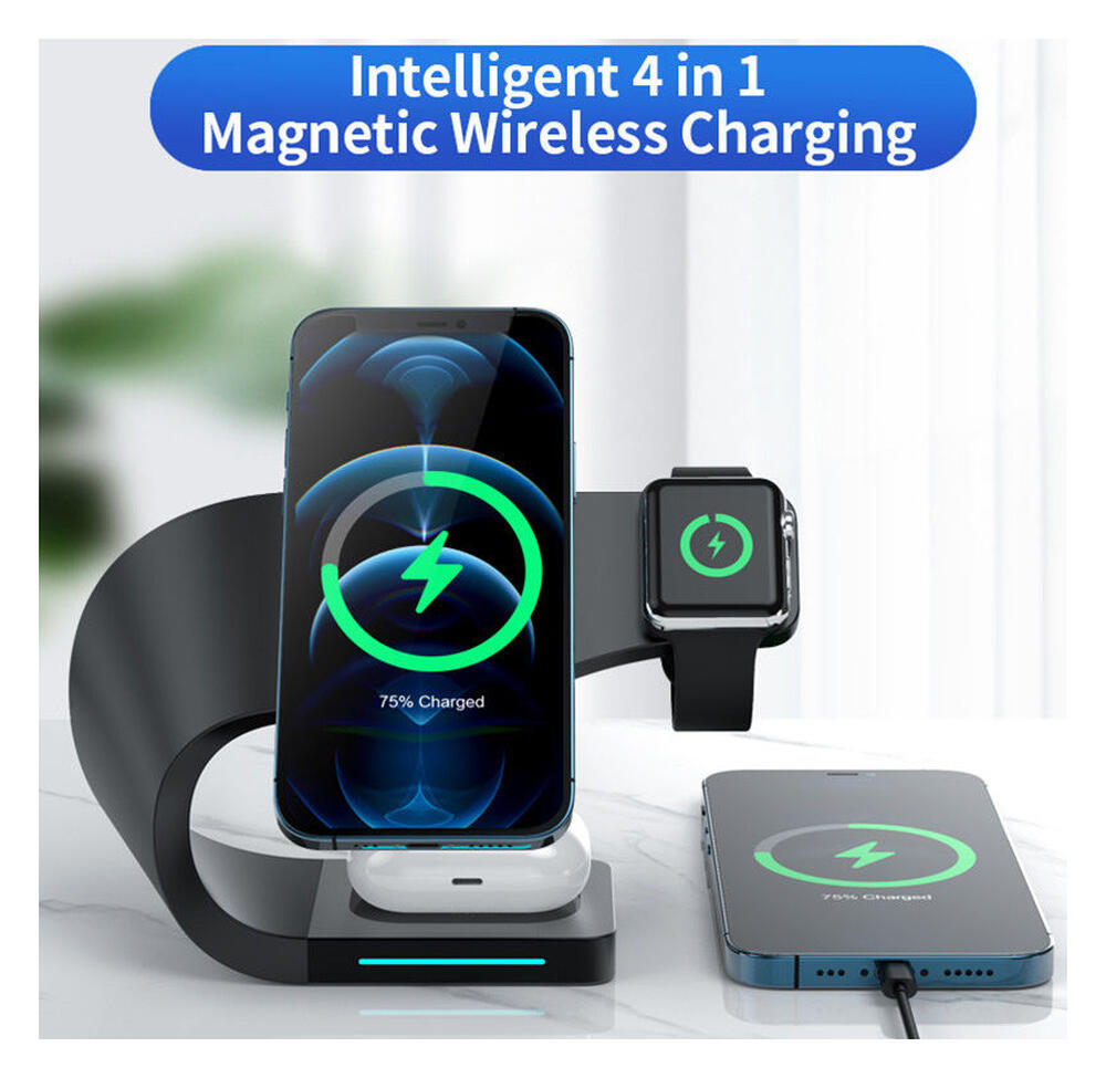 Draadloze Oplader 15W voor Smartphone/AirPods/Watch met MagSafe Wit afbeelding 12